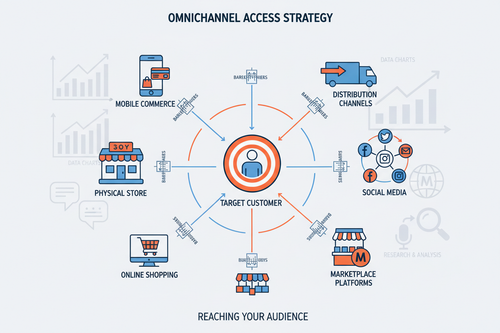 Estrategia de Acceso al Cliente - Canales físicos y digitales con análisis de barreras